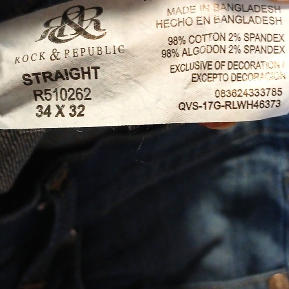 Rock & Republic Mens Jeans 34×32 - Picture 5 of 6
